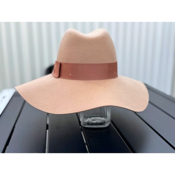 Brixton Supply Company Piper Blush Wool Floppy Felt Panama Hat SZ S (7 = 56 CM) - Picture 11 of 12